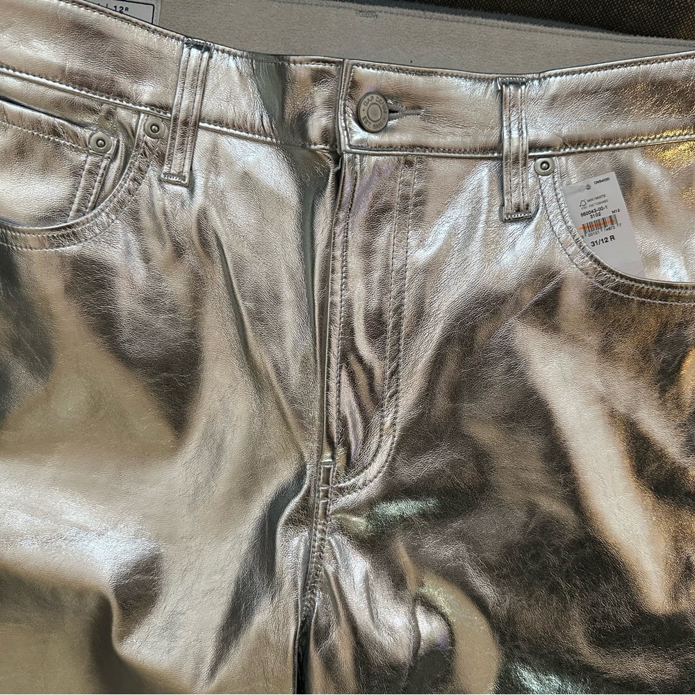 Shiny Silver Pants View 4